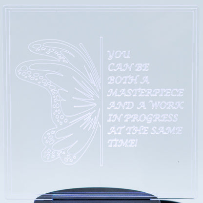 Inspirational LED Lighted Plaque | Multiple Sayings | Glowing Creation