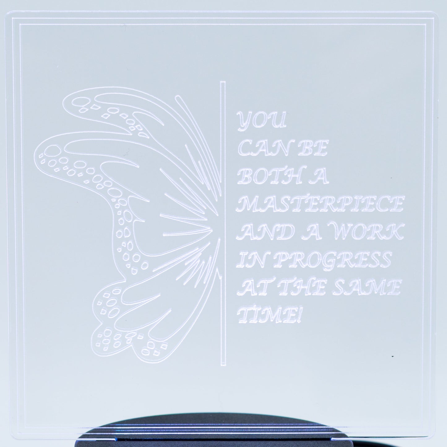Customizable LED Lighted Plaque | Create Your Own Saying | Glowing Creation