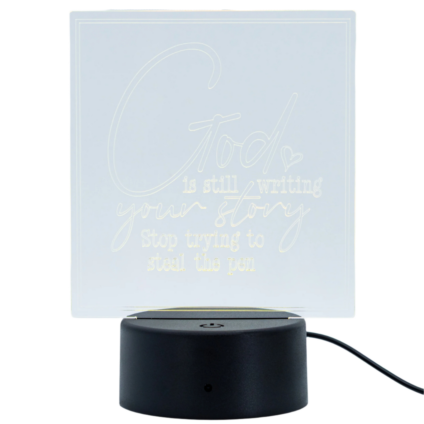 Inspirational LED Lighted Plaque | Multiple Sayings | Glowing Creation