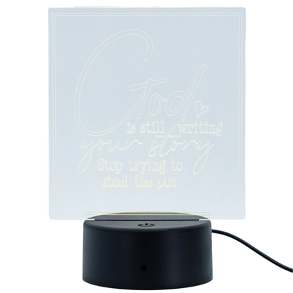 Inspirational LED Lighted Plaque | Multiple Sayings | Glowing Creation