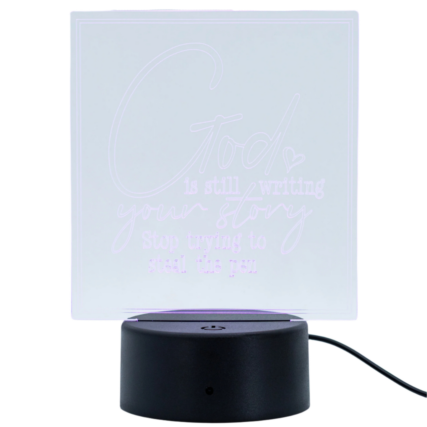 Inspirational LED Lighted Plaque | Multiple Sayings | Glowing Creation