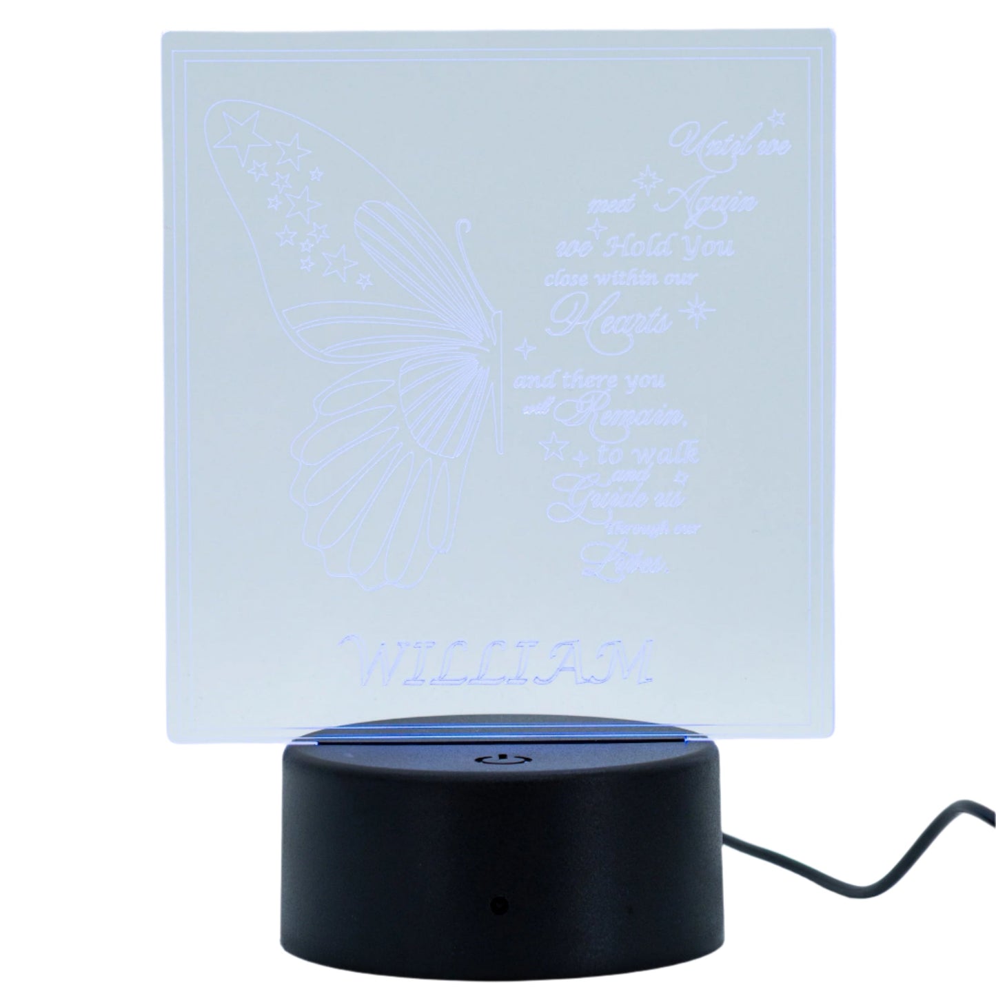 Customizable LED Lighted Memorial Plaque | Create Your Own | Glowing Creation