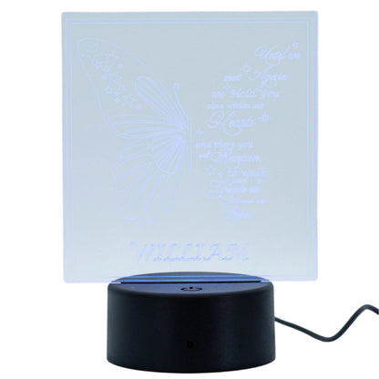 Customizable LED Lighted Memorial Plaque | Create Your Own | Glowing Creation