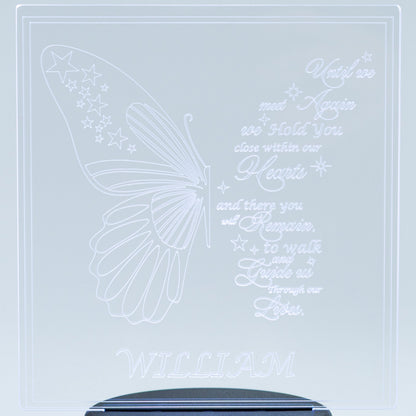 Customizable LED Lighted Memorial Plaque | Create Your Own | Glowing Creation