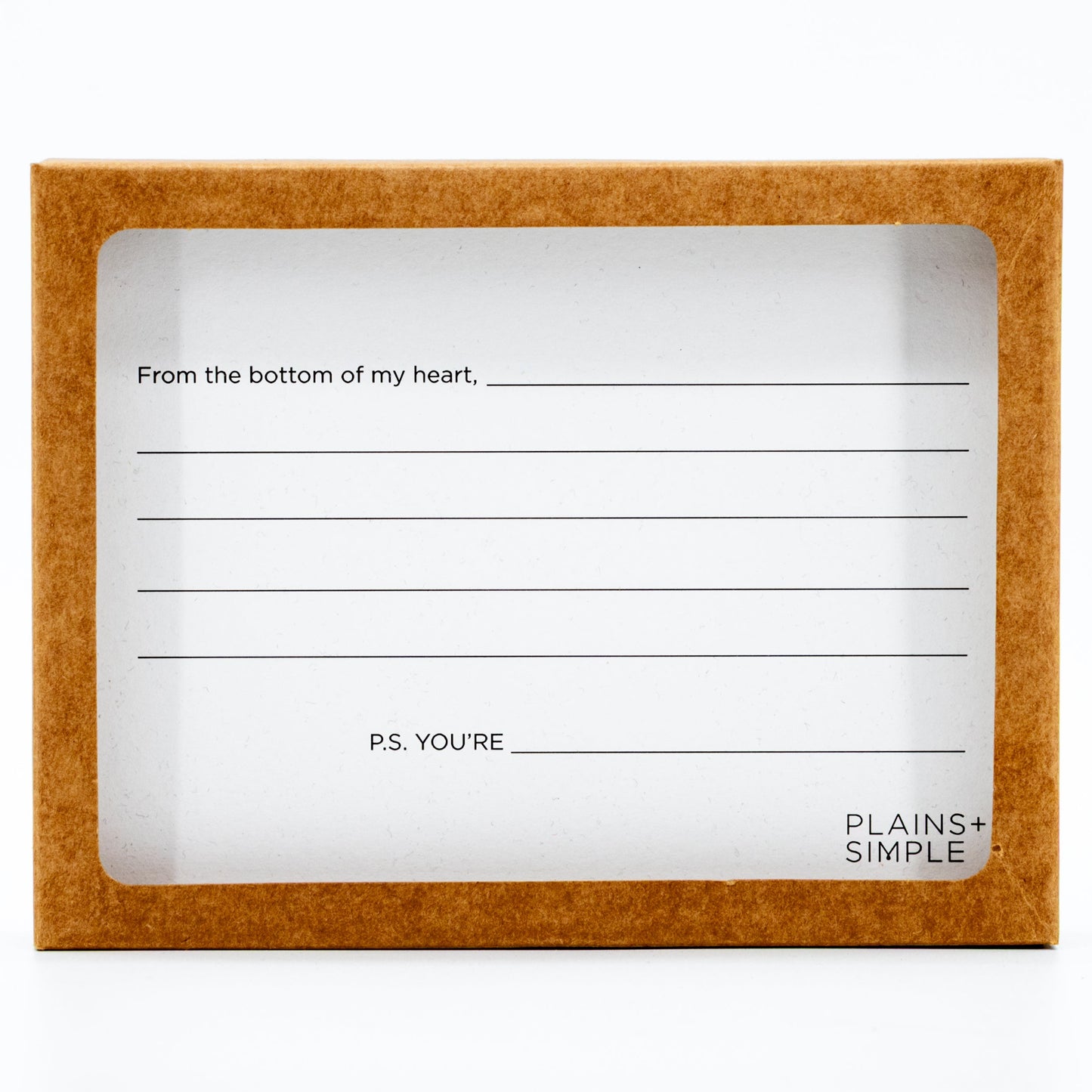 SALE | Simply Said From The Heart Postcard Set | 5 Cards | Plains + Simple