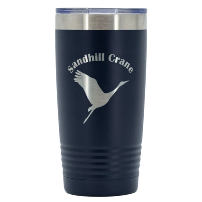 Sandhill Crane Stainless Steel Vacuum Insulated Tumbler | 20 oz | Multiple Colors | RCK Creations and More