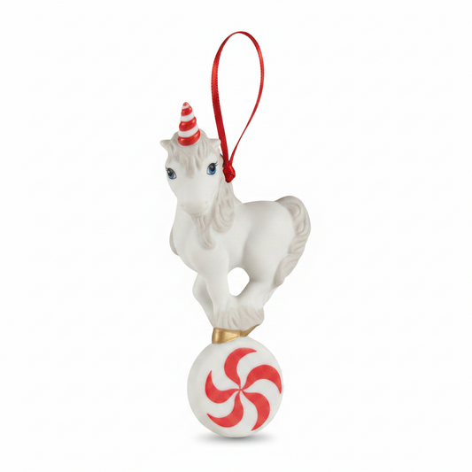 Vintage Hallmark Artists Favorites Ornament Porcelain Unicorn 1988