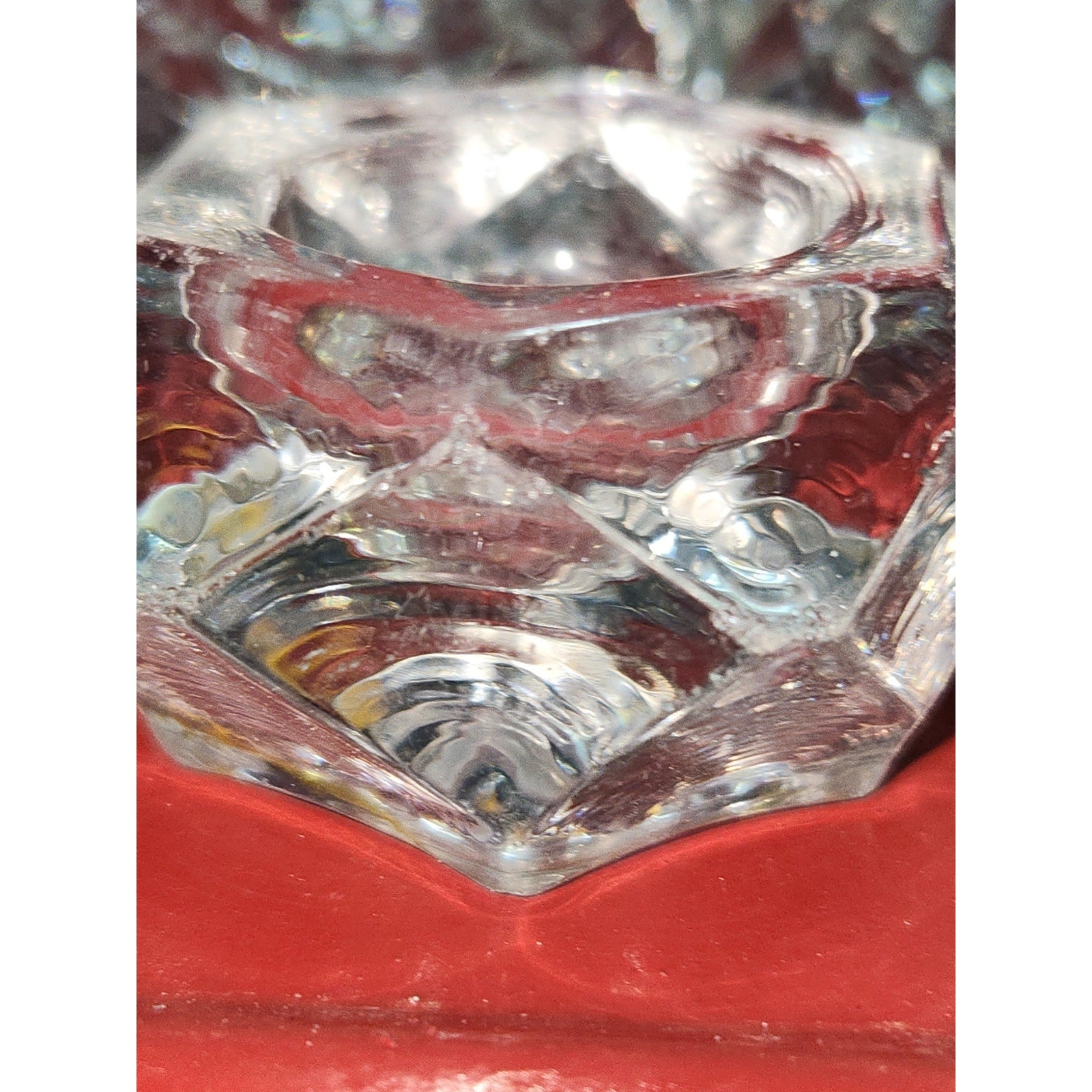 vintage pressed glass salt cellars set of 6
