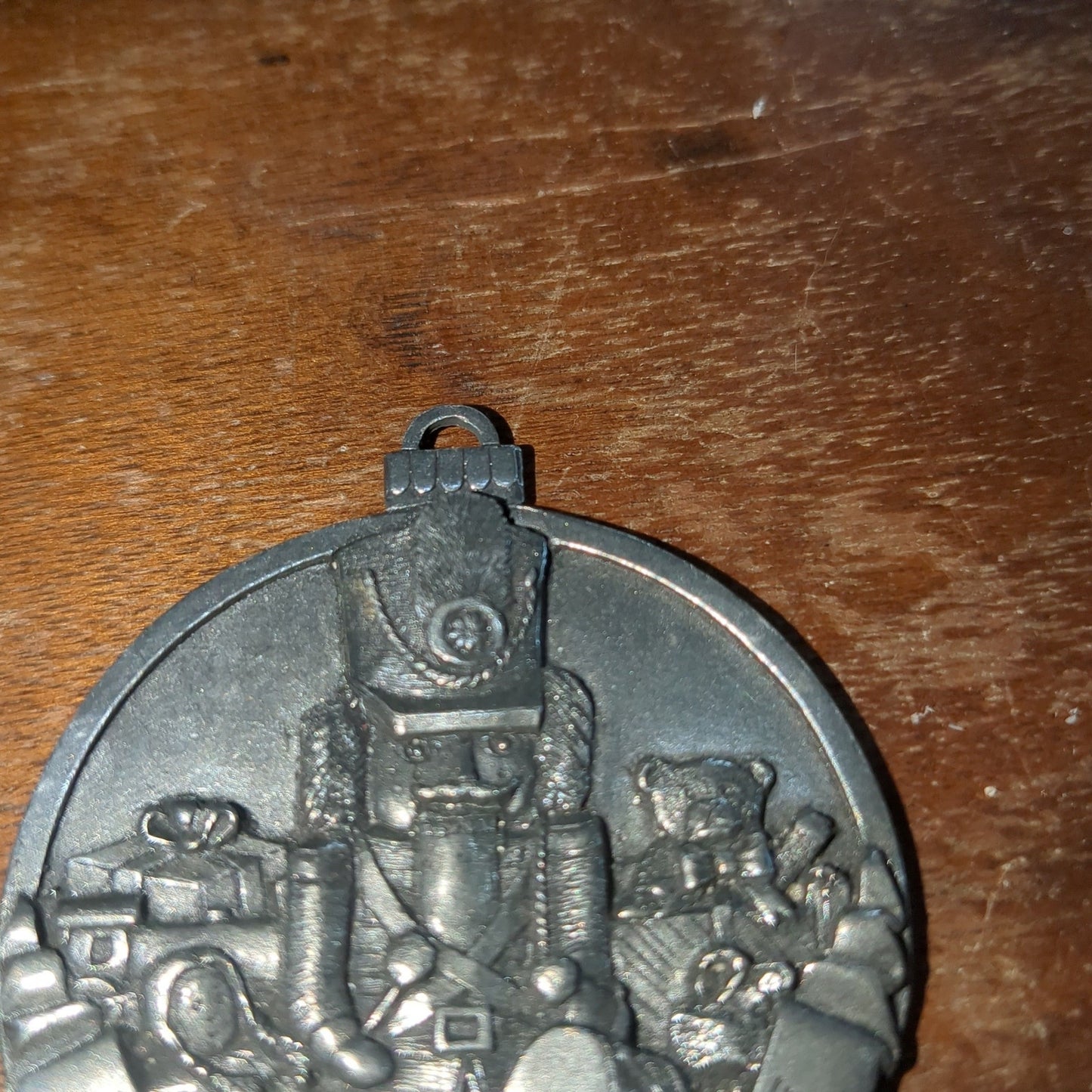Vintage Taste of Home 2002 Christmas Ornament Pewter Season's Greetings Nutcracker