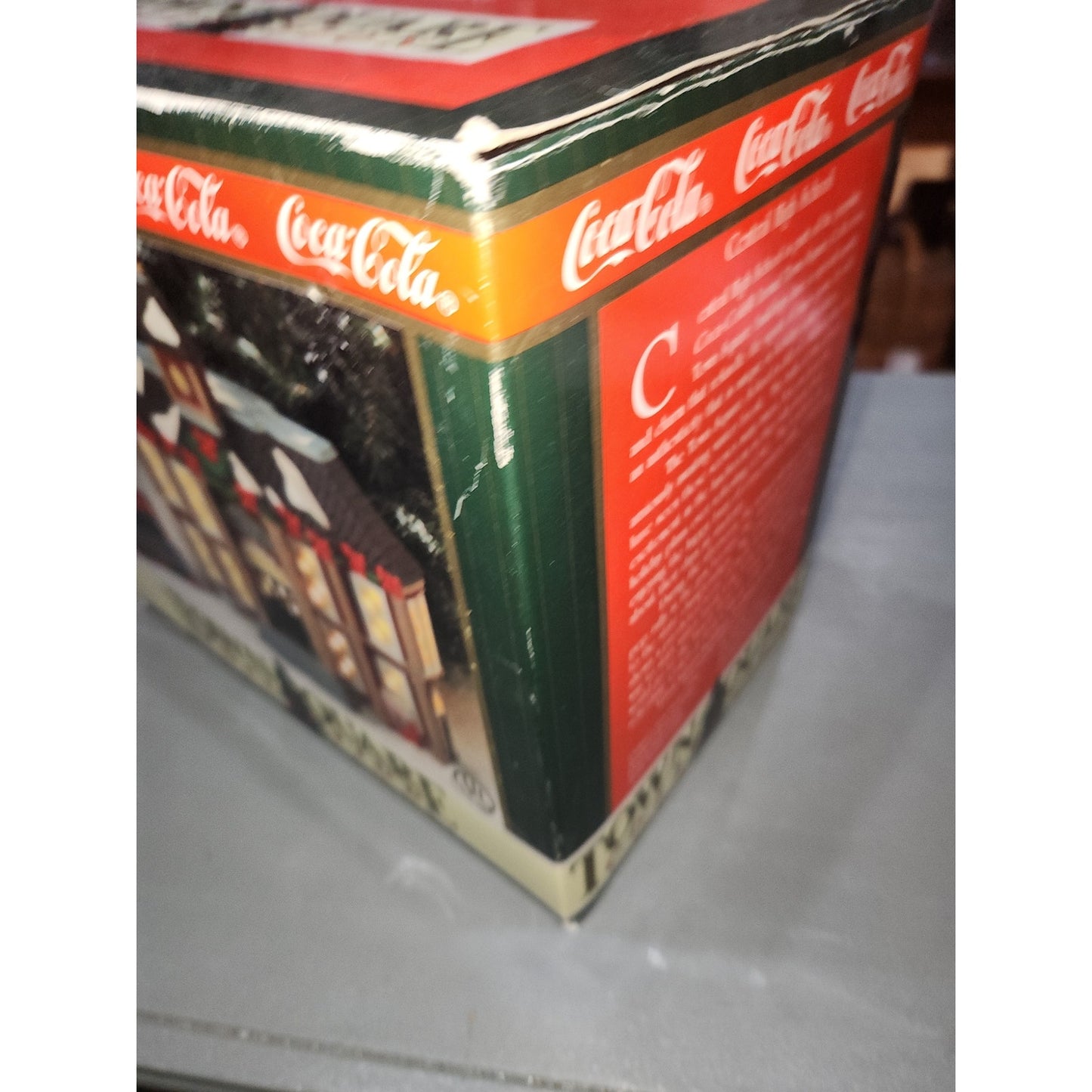 Coca-Cola Coke Town Square Collection Central High AS IS damaged roof cc41