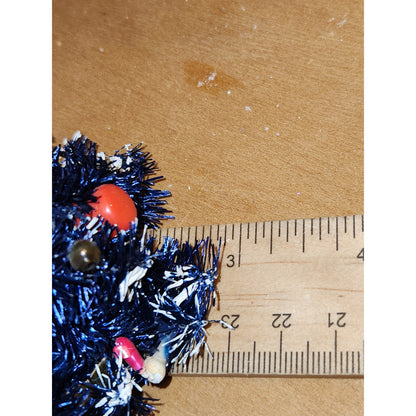 Vintage Bottle Brush Tree from 1950's Made in Japan Winking Merry Lite. Bulbs Glow UV light AS IS no lights no base bbt4