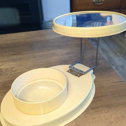 Vintage Celluloid Folding Travel Shaving Mirror Stand cl9