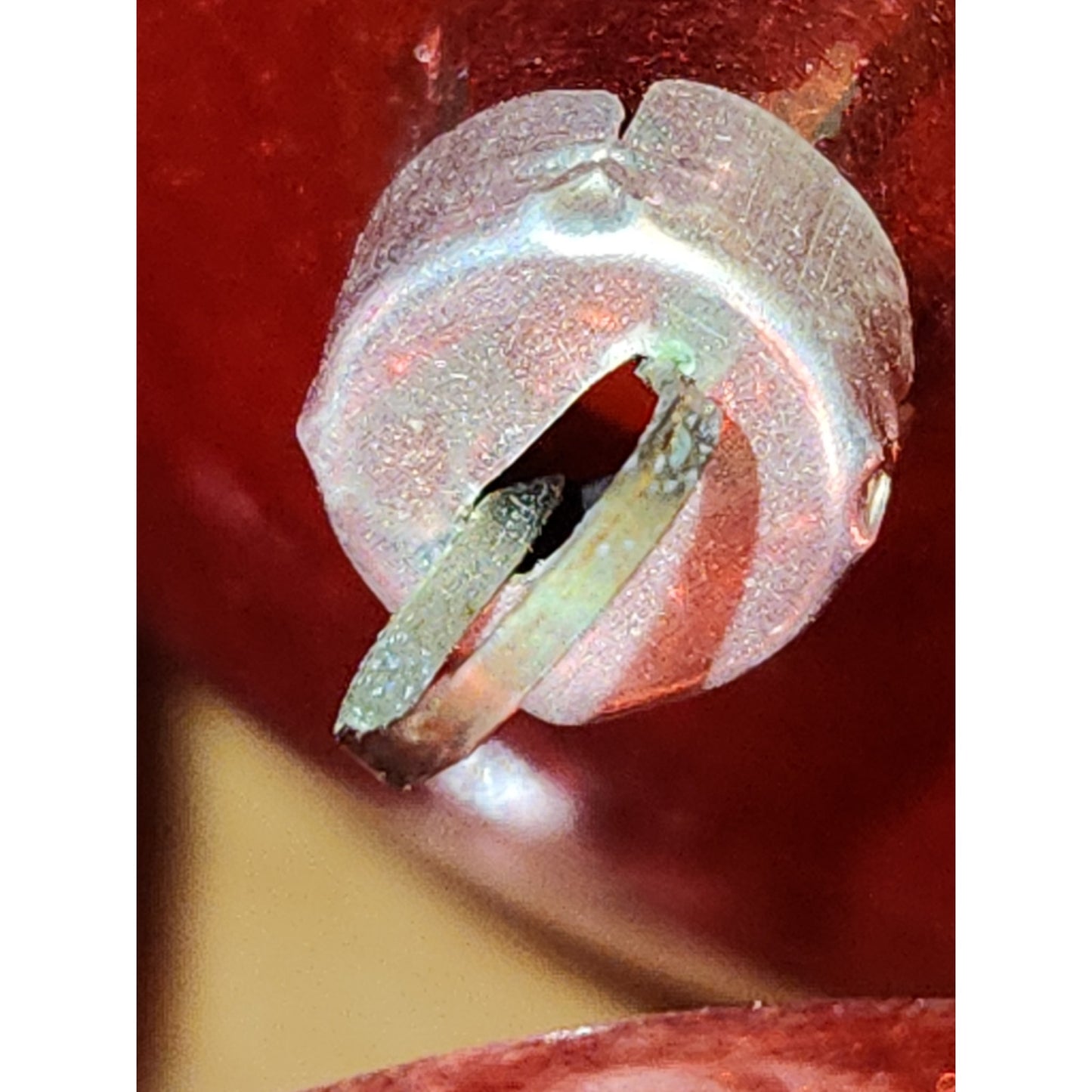 Vintage Red Glass Ornaments Set of 6 NO BOX