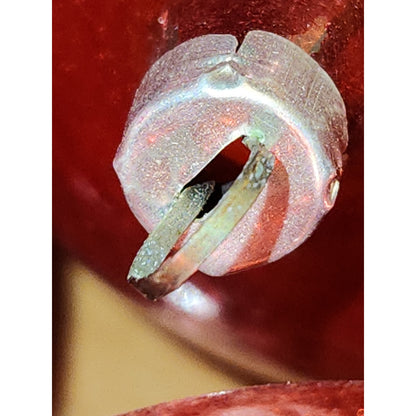 Vintage Red Glass Ornaments Set of 6 NO BOX