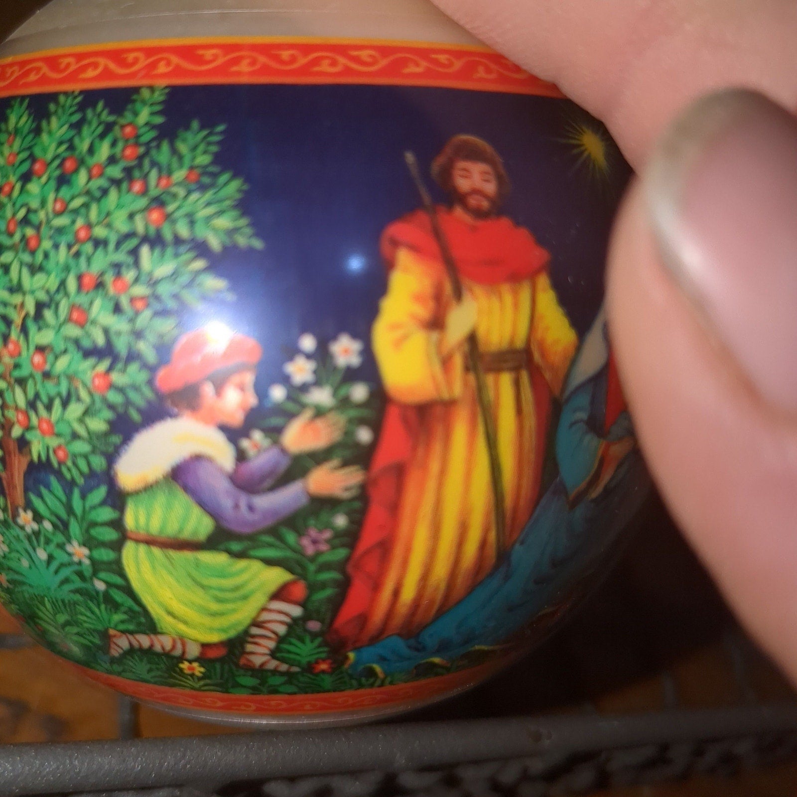 Vintage Hallmark Glass Ornament Joy of Heaven