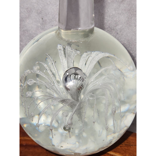 Copied - Vintage paperweight ring holder glass pw1