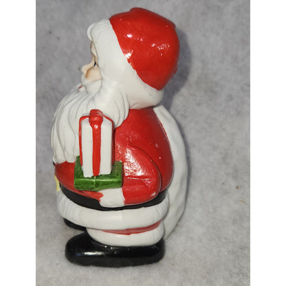 Vintage Enesco Japan Ceramic Santa Claus Coin Bank cb76