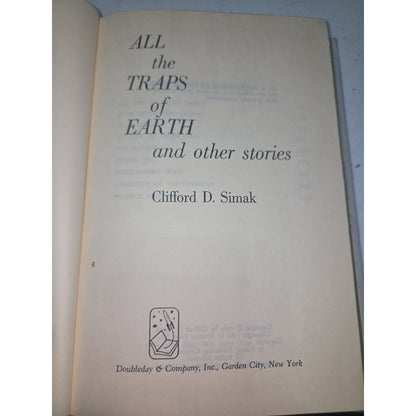 Vintage Hardcover All The Traps Of Earth & other stories Clifford D. Simak 1962