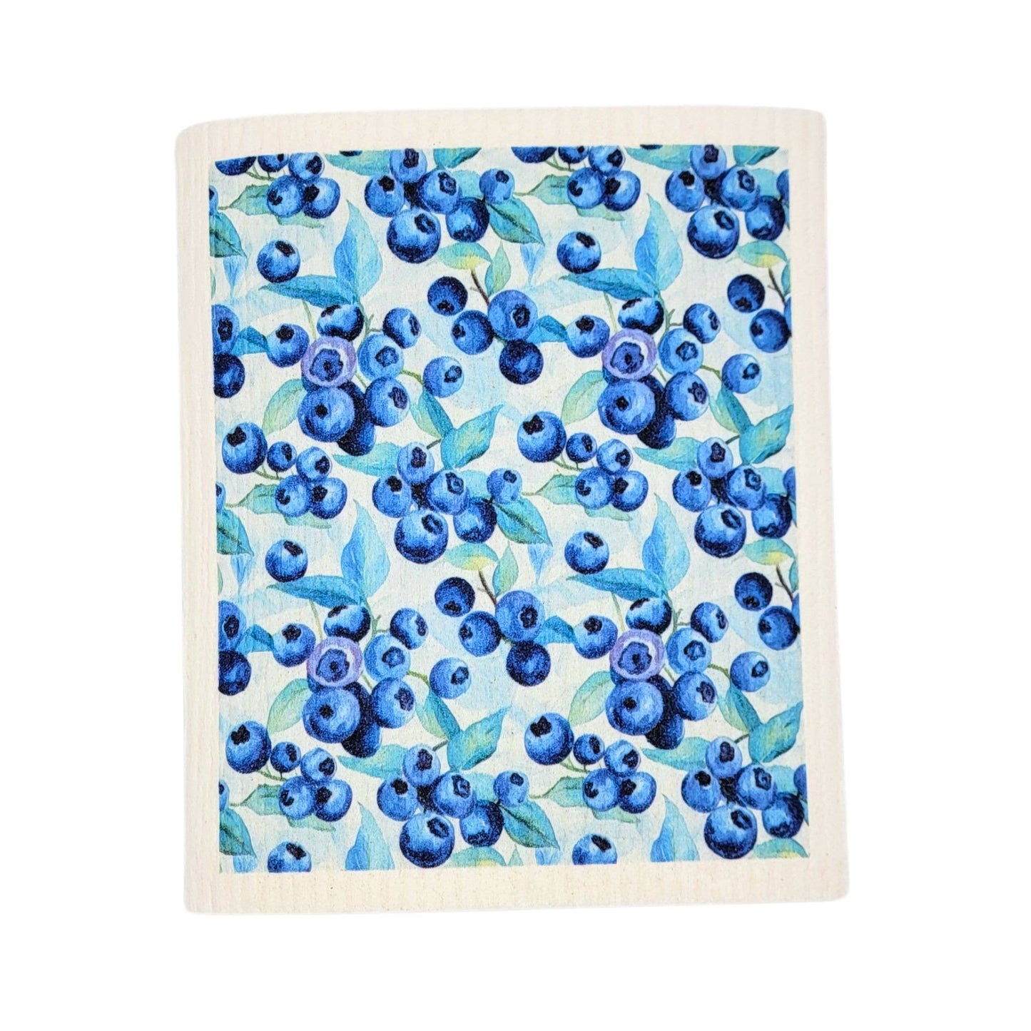 Summer Blueberry Picking Swedish Dishcloth - Home Decor sd7