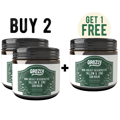 Regenerative Tallow & Zinc Sun Balm Buy 2 Get 1 Free