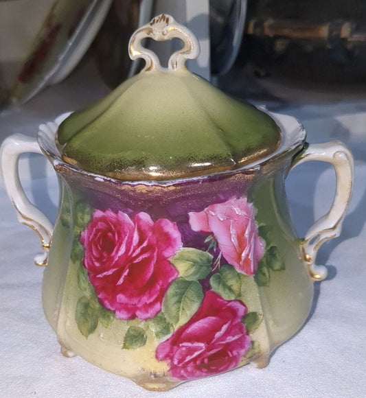 Vintage Porcelain Sugar Dish with Lid PT Germany