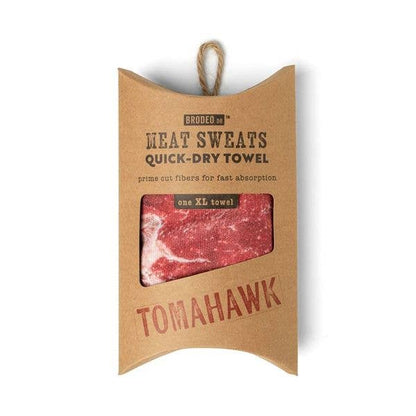 One Funny Towel from Meat Sweats Quick-Dry, Towel looks like Tomahawk Steak Gift Idea. Ft2