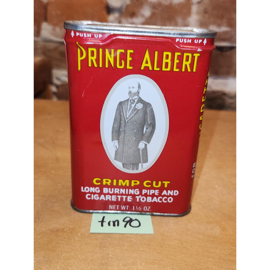 Vintage Prince Albert Tobacco Tin Pipe and Cigarette 1 1/2 oz R J Reynolds Tobacco Co. Winston-Salem N.C EMPTY tin90