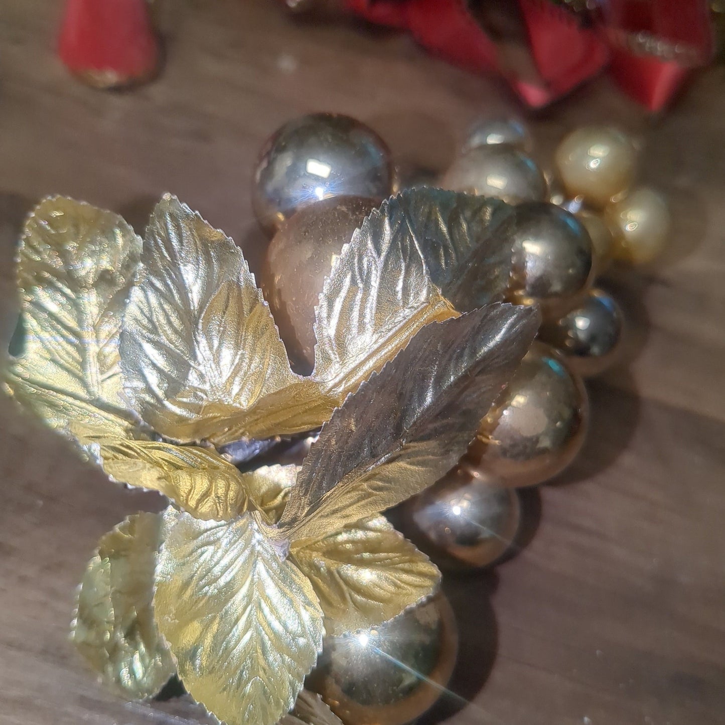 Vintage Mercury Glass Grape Cluster