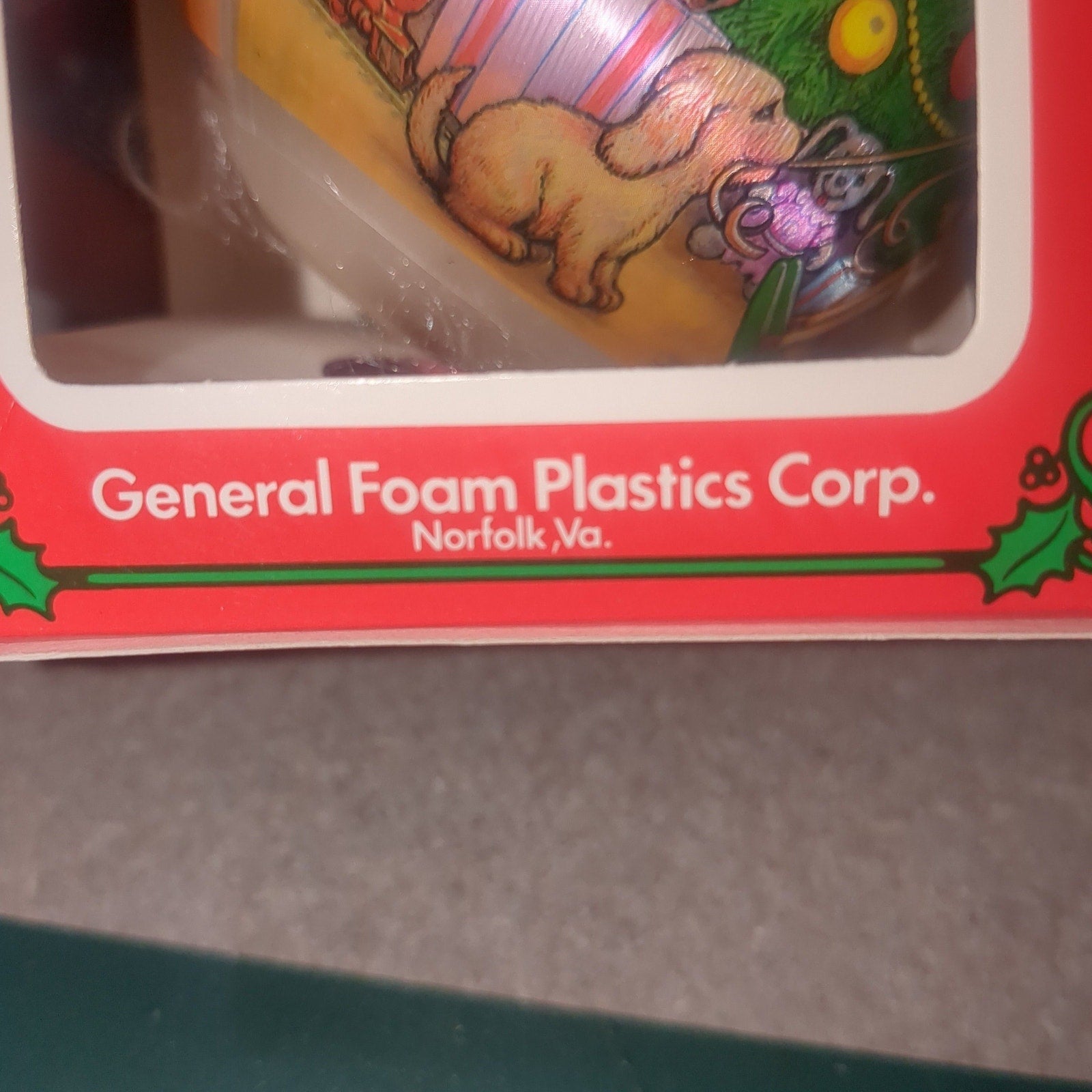 Vintage Satin Christmas Ornament 1996