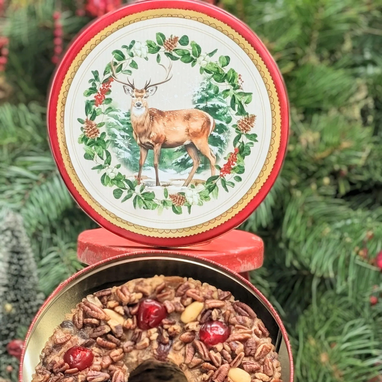 SALE | Grandma's Fruitcake in Holiday Tin | 3 lb | Beatrice Bakery