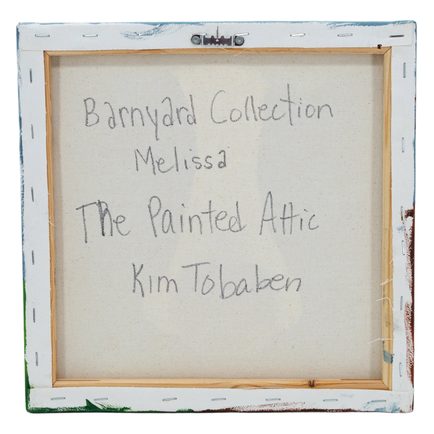 Melissa The Brown & White Cow Canvas Painting | 12" x 12" | The Painted Attic