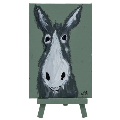 Wesley The Goat Easel Painting | 4" x 6" | The Painted Attic