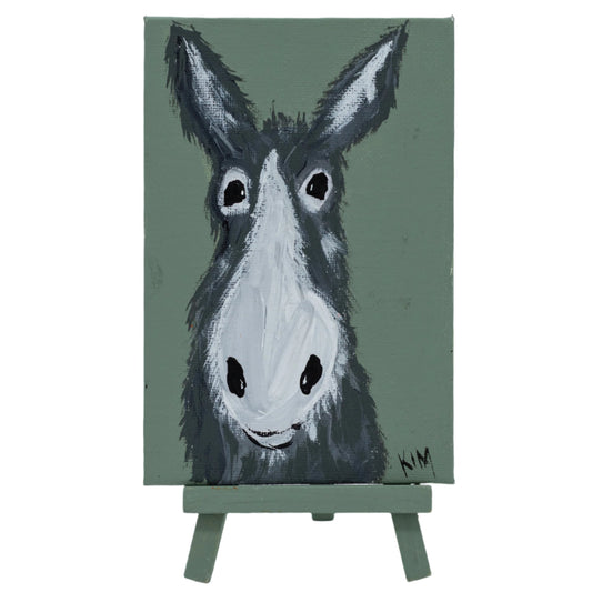 Wesley The Goat Easel Painting | 4" x 6" | The Painted Attic