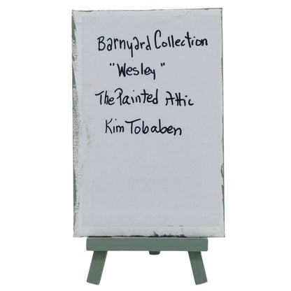Wesley The Goat Easel Painting | 4" x 6" | The Painted Attic