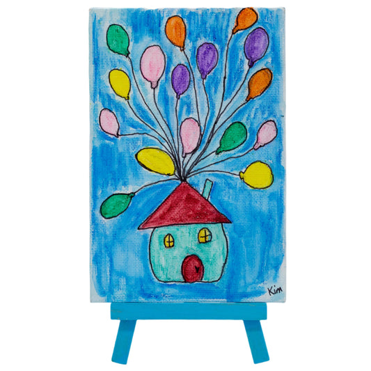 Over The Rainbow Easel Canvas Painting | 4" x 6" | The Painted Attic