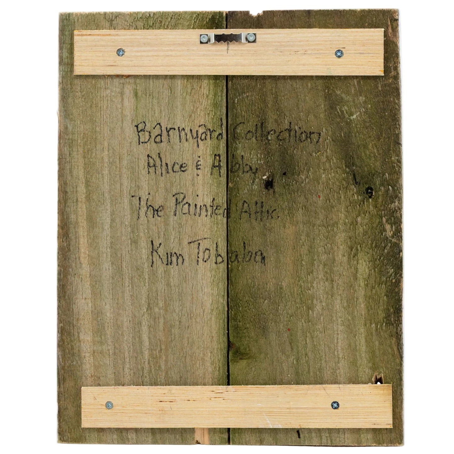 Alice & Abby the Old Goats Wooden Painting | 11" x 13.75" | The Painted Attic