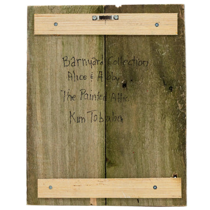 Alice & Abby the Old Goats Wooden Painting | 11" x 13.75" | The Painted Attic