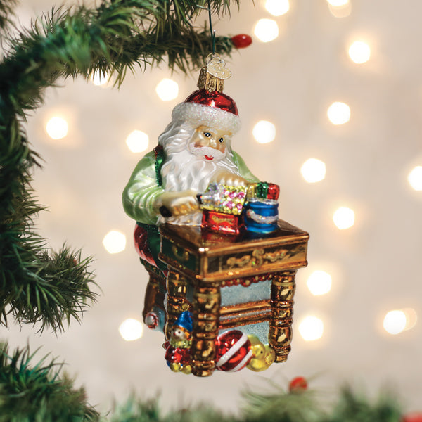 Workshop Santa Ornament