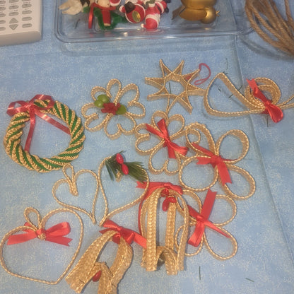 Vintage Wheat Ornaments Set of 12