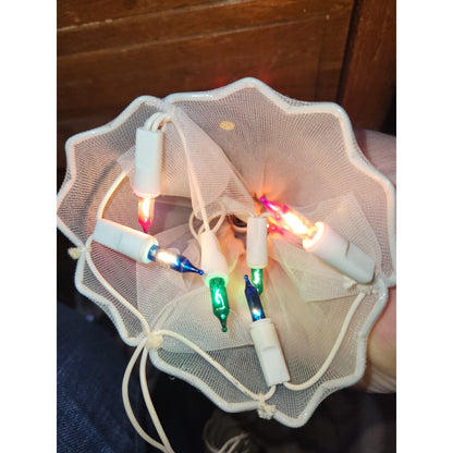 Vintage Joybrite 10 light Angel Flashing Treetop Tree Topper 9 Lights Work Does Not Flash tt44