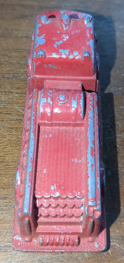Vintage Midgetoy Red Diecast 3.5" Firetruck Pumper 1950s ft7