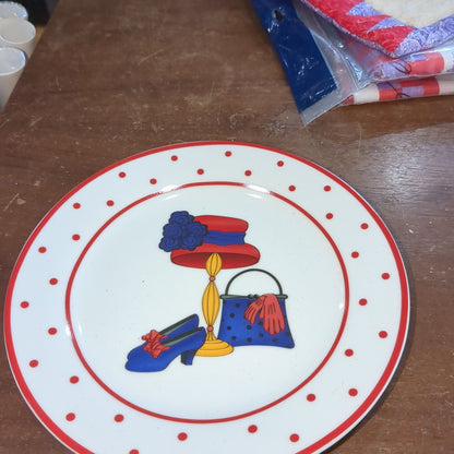 Red Hat Society Lot Ornament, Books, Pot Holder, Tablecloth