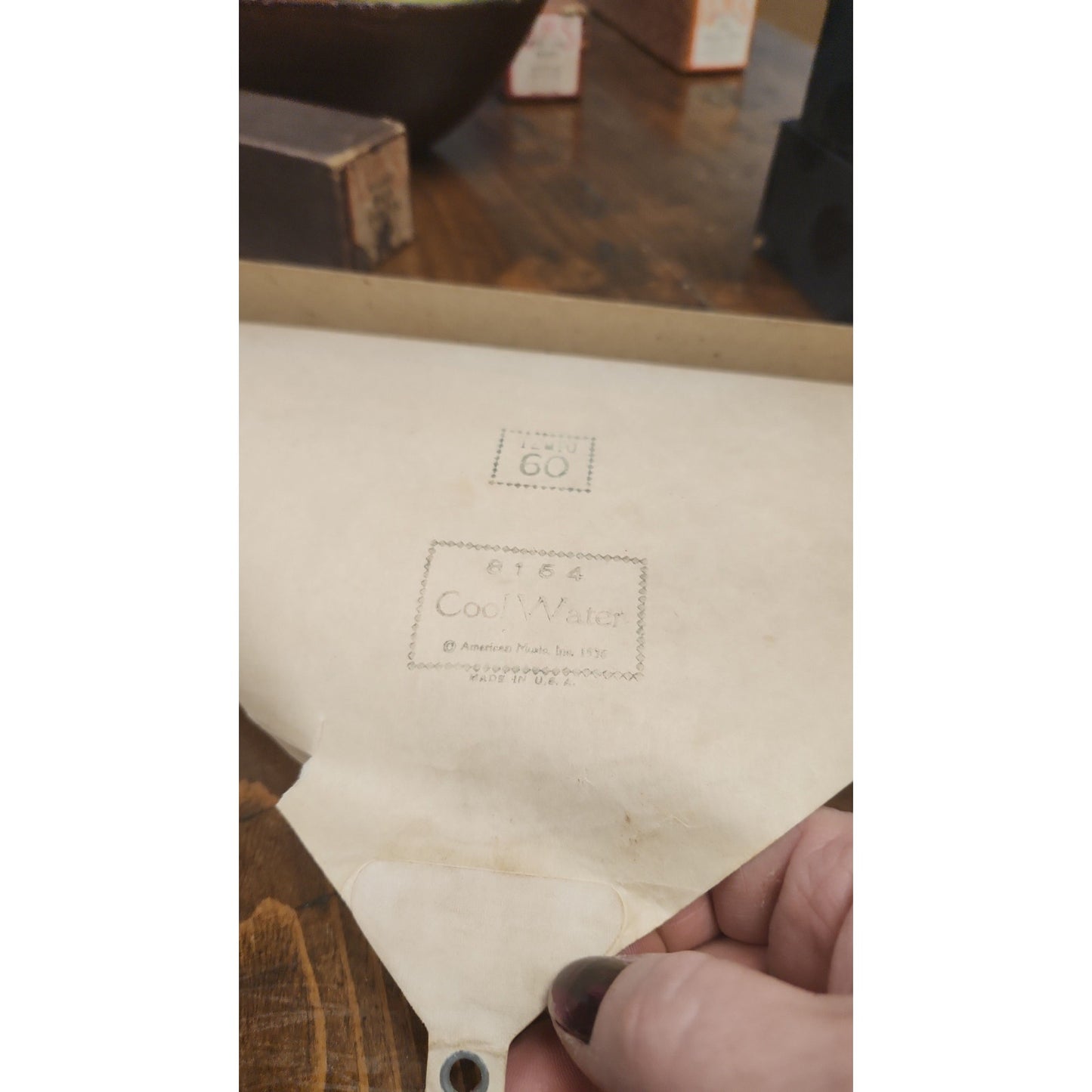 Vintage Player Piano Word Roll "Cool Water" Mountain Song QRS Jeff Watters