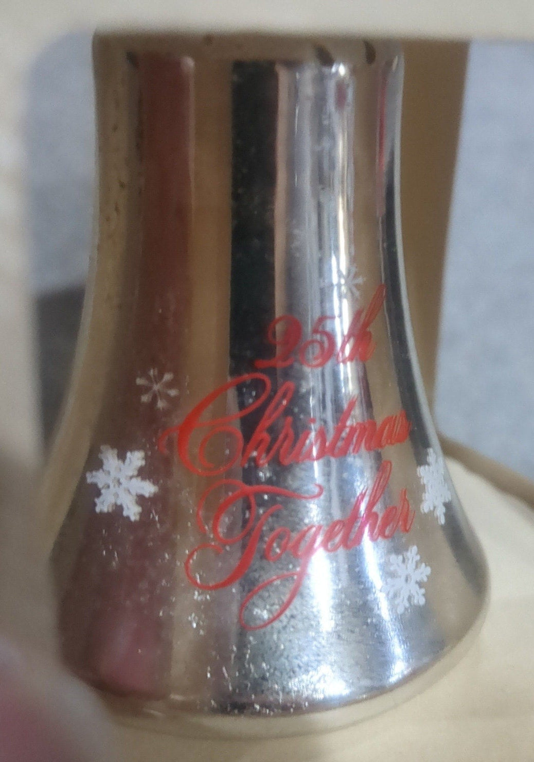 Hallmark Keepsake Ornament 25th Anniversary Mercury Glass Bell 1983