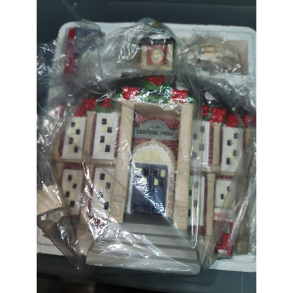 Coca-Cola Coke Town Square Collection Central High AS IS damaged roof cc41