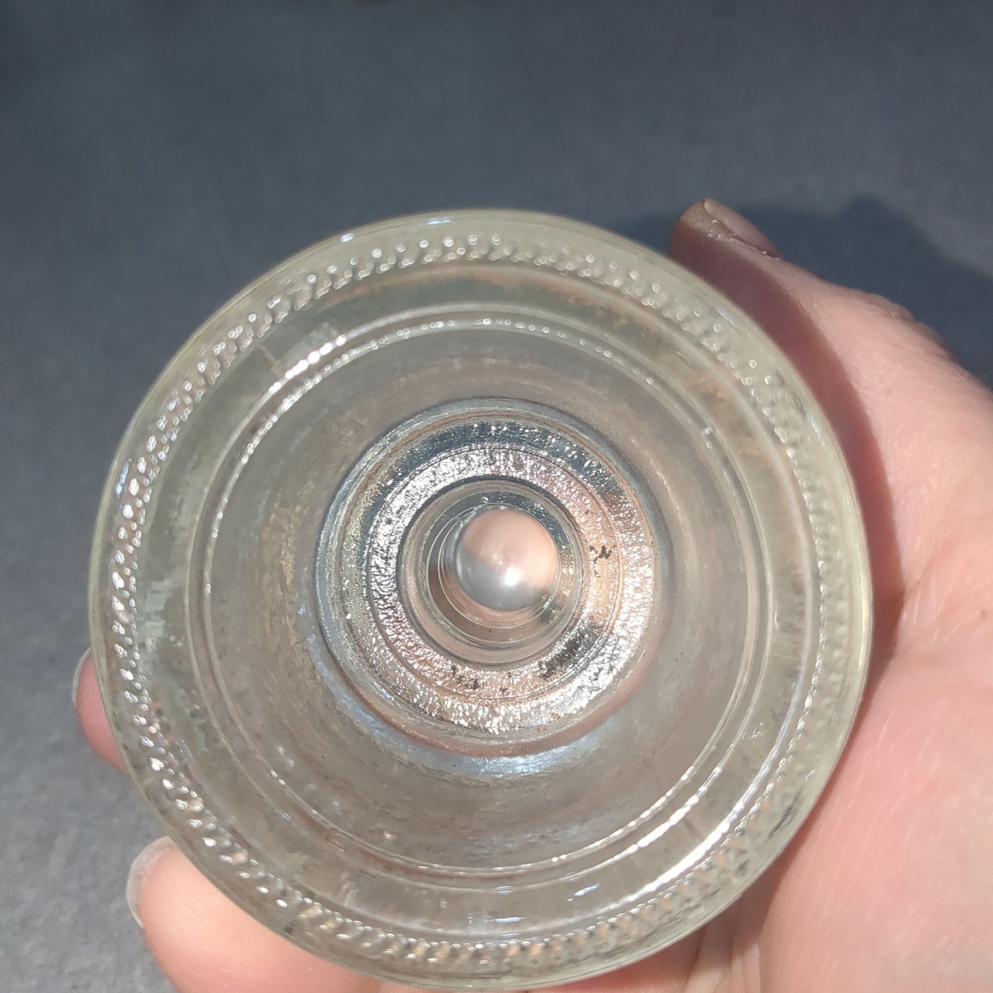 Vintage Clear Glass Hemingray Insulator 7-59 HSTS