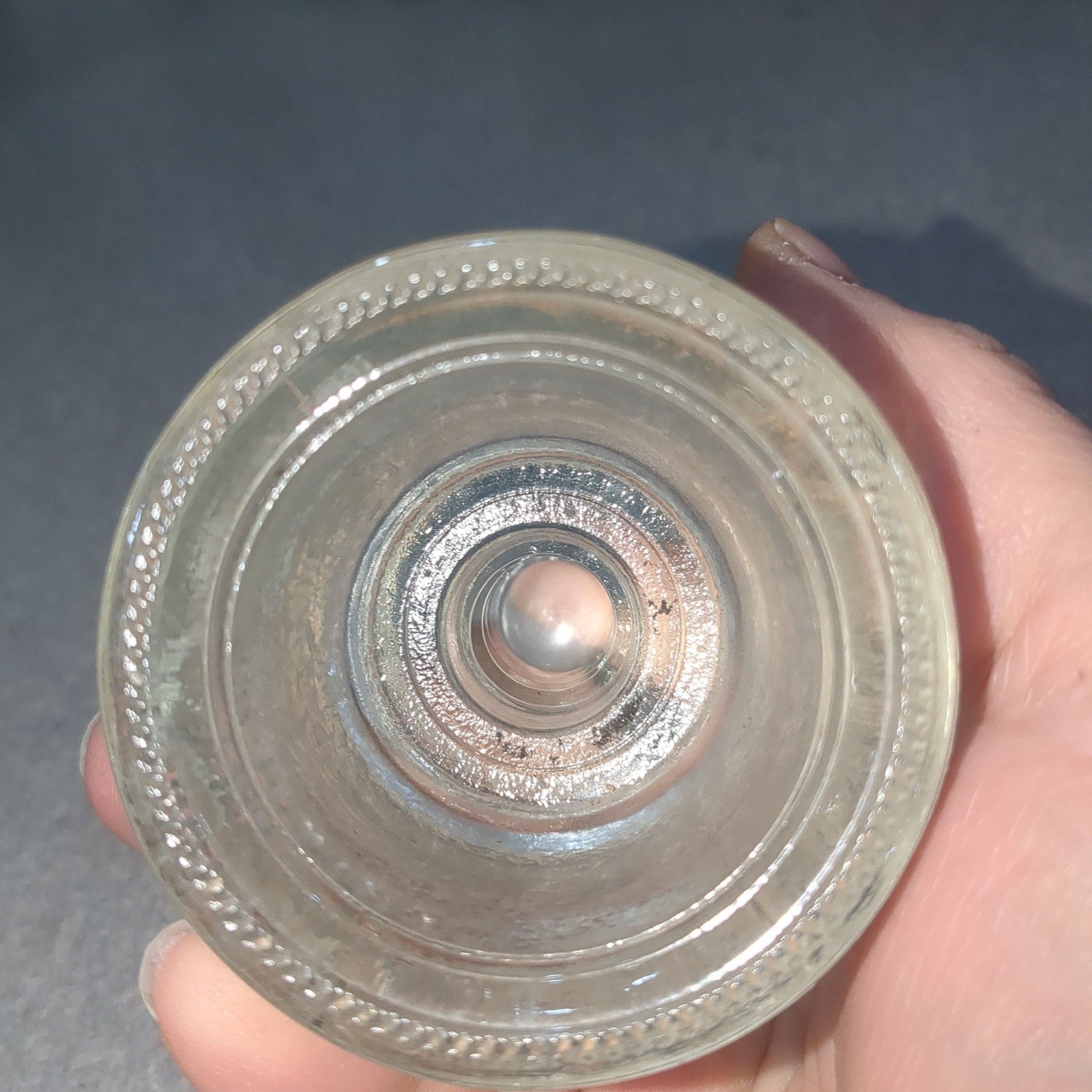 Vintage Clear Glass Hemingray Insulator 7-59 HSTS