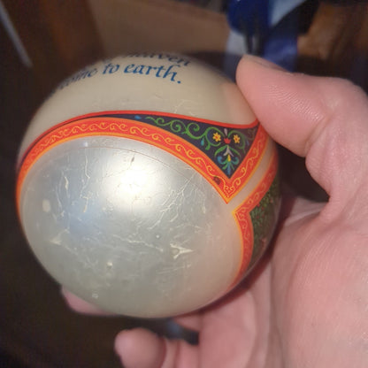 Vintage Hallmark Glass Ornament Joy of Heaven