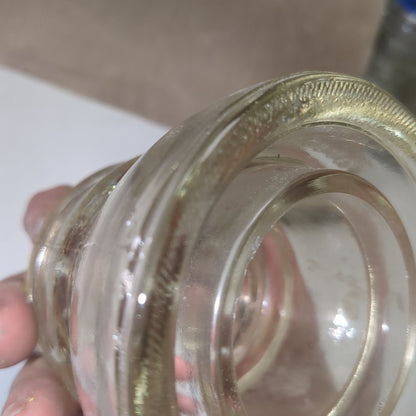 Vintage Hemingray #45 Clear Glass Insulator h645