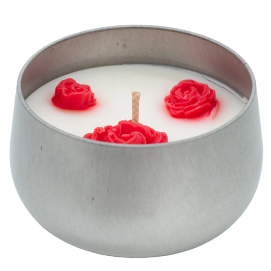 Golden Aura Hibiscus & White Musk Scented Candle | 5 oz | Eternal Promises